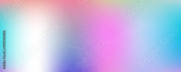 Fototapeta Abstract colorful rainbow gradient background with soft grain texture. Bright modern multicolor design, perfect for poster, banner, digital art, presentation, or creative template.