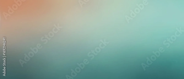 Fototapeta Watercolor background cyan to copper gradient color