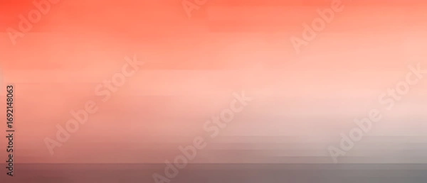 Fototapeta Watercolor background coral to charcoal gradient color