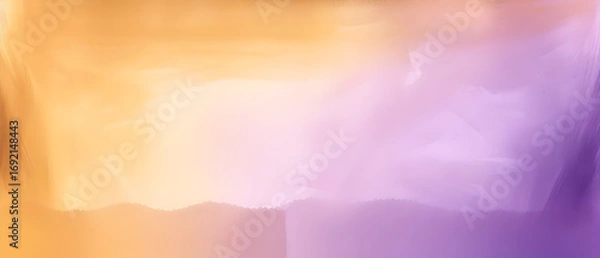 Fototapeta Watercolor background violet to gold gradient color