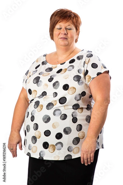 Obraz Woman with eye closed