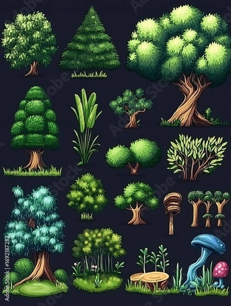 Fototapeta 緑の詩篇