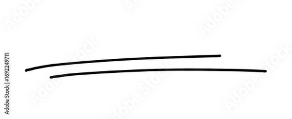 Obraz 黒のシンプルなアンダーライン　装飾