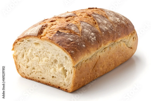 Fototapeta realistic isolated loaf of bread on clean background