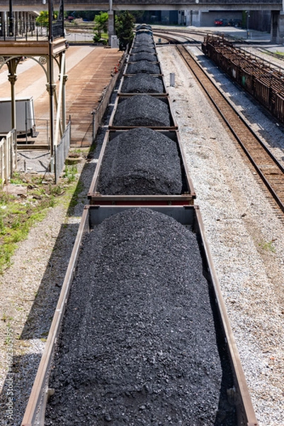 Obraz Train with coal