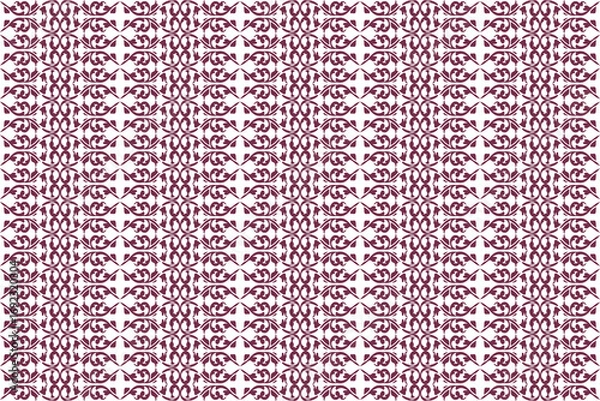 Fototapeta Damask seamless pattern seamless vector pattern, geometric pattern background  decorative pattern  wallpaper  art ornam ent  fabric  vintage.
