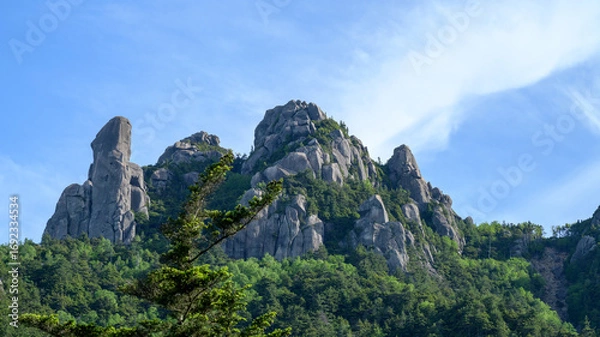 Obraz 【山梨県】瑞牆山の山頂を望む
