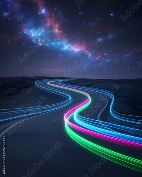 Obraz Dynamic Night Skyline