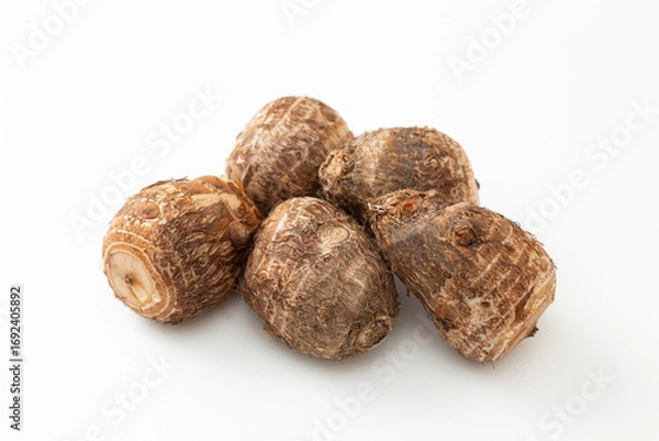 Fototapeta 里芋　白バック