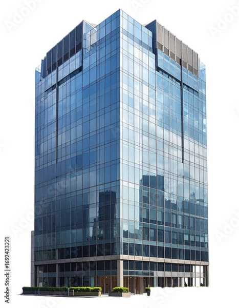 Fototapeta skyscraper isolated on transparent background