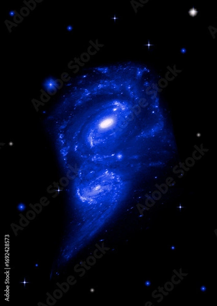Obraz galaxy in a free space.