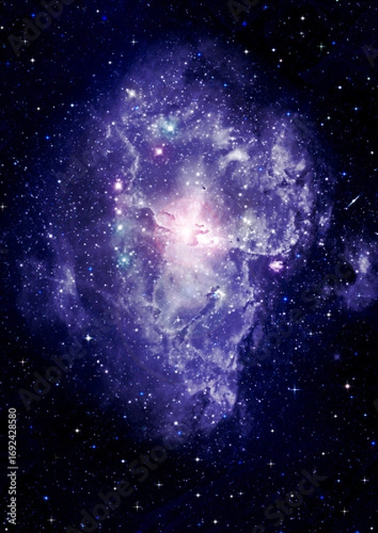 Obraz galaxy in a free space.