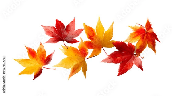 Obraz Autumn falling  leaves