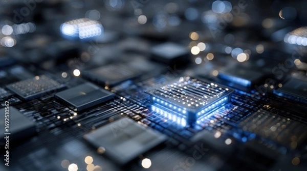 Fototapeta Processor circuit board