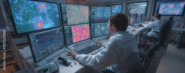 Obraz Advanced Nuclear Fusion Research and Development Control Room