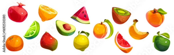 Fototapeta red and yellow peppers