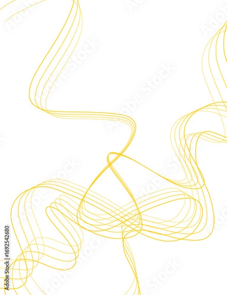 Obraz Flowing neon curves digital graphics art