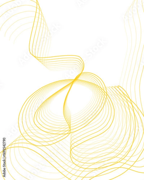 Obraz Minimalist abstract yellow light waves