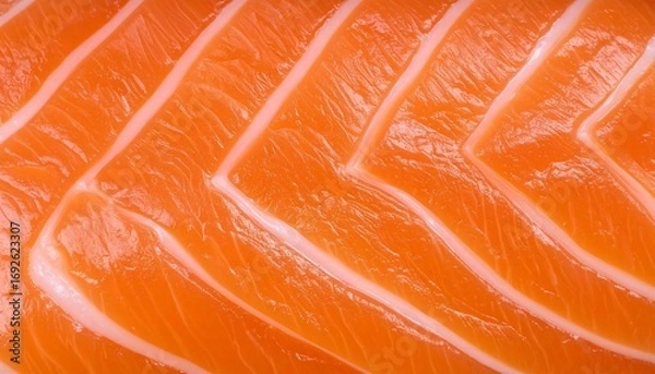 Obraz Salmon fillet close-up texture