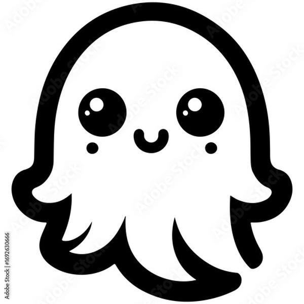 Obraz halloween ghost silhouette image vector