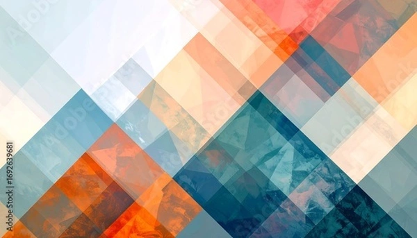 Fototapeta Abstract geometric pattern with blended colors