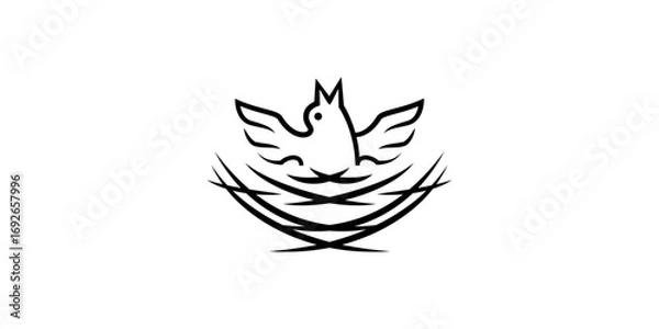 Fototapeta NESTLING LOGO