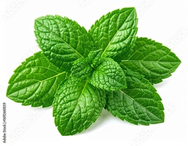 Obraz Green Mint Isolated for Culinary Use