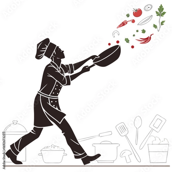 Obraz baseball player silhouette