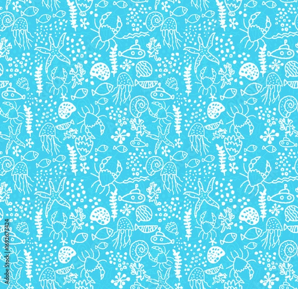 Fototapeta All Over Design Seamless Pattern With Some Texture Digital Print Textile	