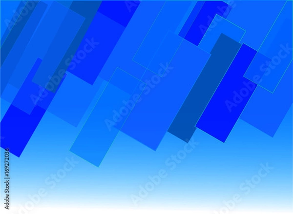 Fototapeta Abstract Blue Rectangle Illustration