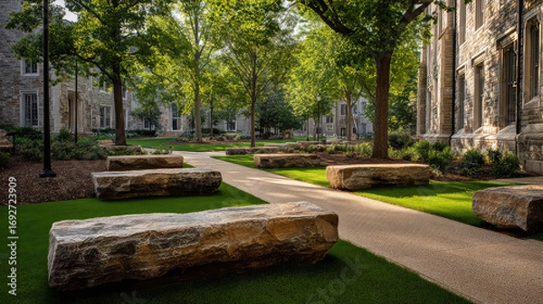 Obraz laon sit banch romantic