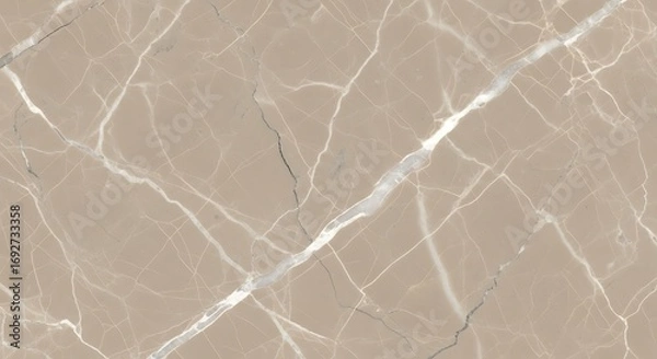 Obraz Light Brown Marble Texture with Elegant White Veining Pattern