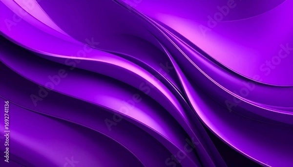 Obraz Abstract purple wavy forms
