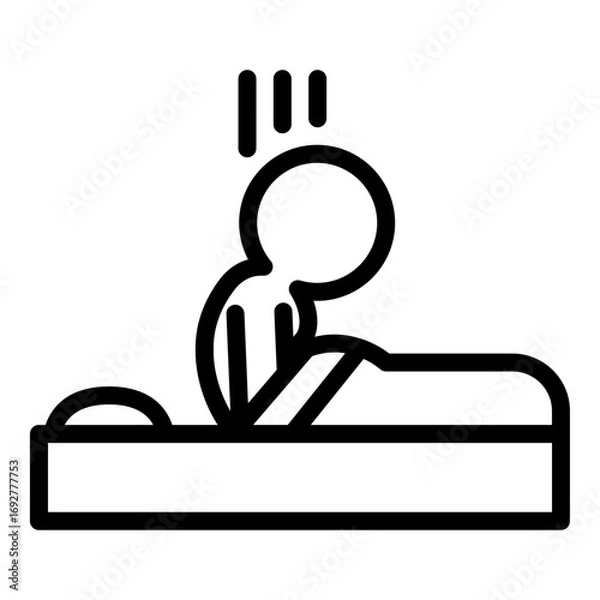 Obraz Disease and symptom icon. Insomnia