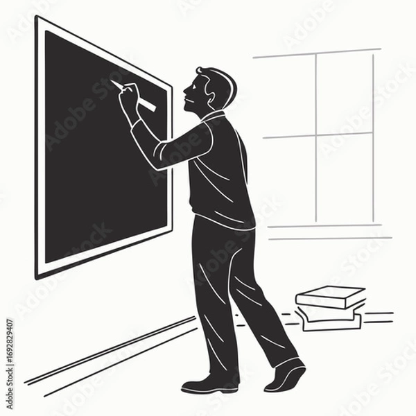 Obraz man in classroom