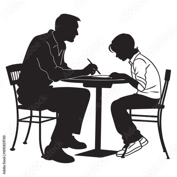 Obraz couple in cafe