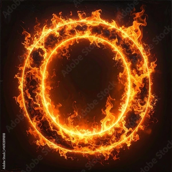 Obraz Two concentric rings of fire