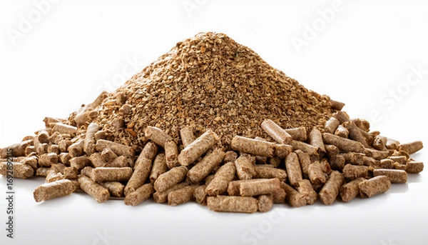 Fototapeta Pile Of Rabbit Pellets On Transparent Background