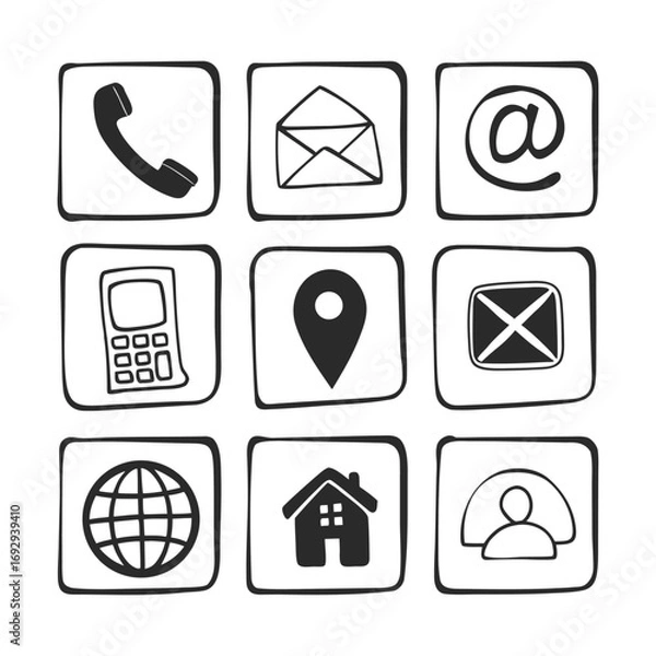 Obraz web icons set