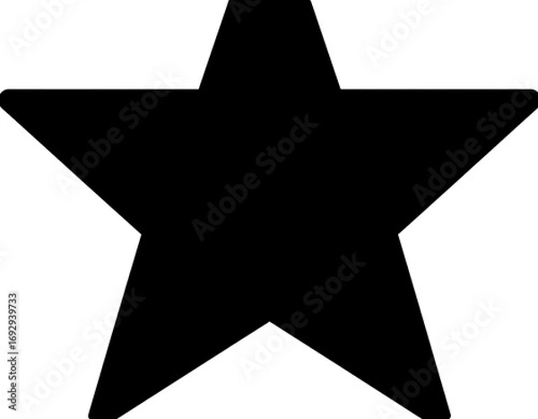 Obraz Simple black star graphic