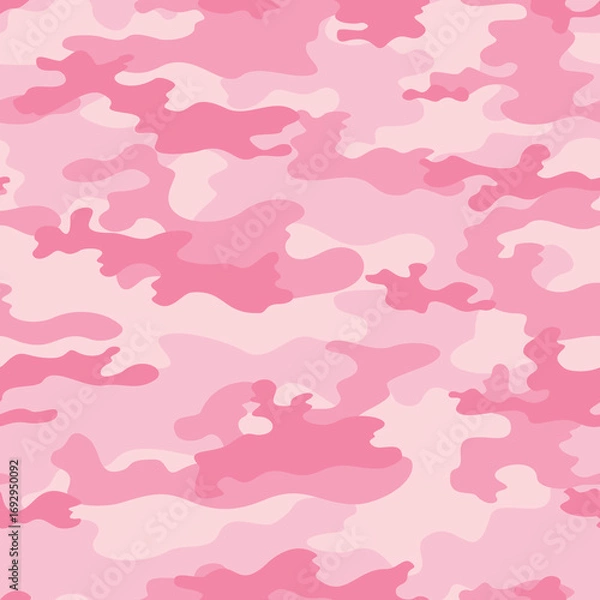 Obraz 
Modern pink camouflage pattern, seamless classic background