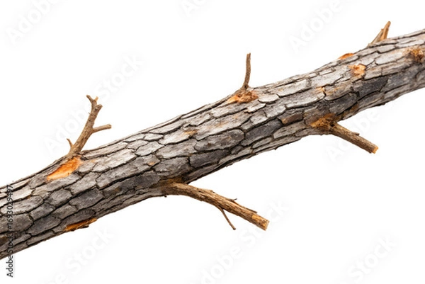 Obraz Detailed texture of a dry tree branch