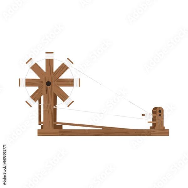 Obraz Handloom spinning wheel (Charkha)