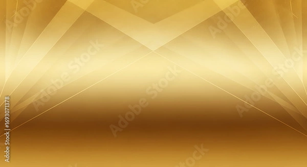 Fototapeta Elegant Gold Abstract Background with Geometric Lines and Subtle Gradients
