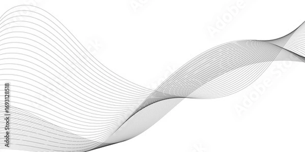 Fototapeta Abstract voice sound wave pattern element, Voice sound wave liens and audio technology background.	
