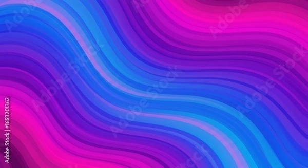 Obraz Vibrant Abstract Wavy Lines Background.