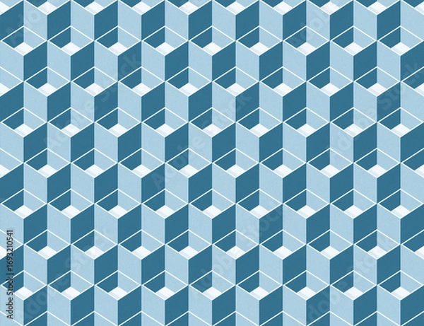 Obraz Repeating Geometric Boxes Background Illustration.