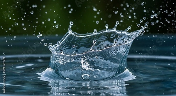 Obraz Water Splashing in a Bowl.