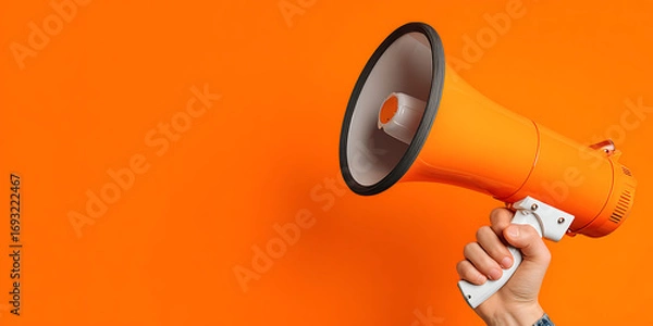 Obraz megaphone in hand