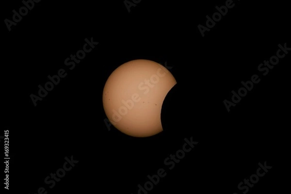 Fototapeta Solar Eclipse 2017 event in South Carolina sky